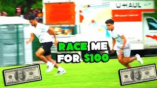 Beat me in a race, win $100 vs strangers !