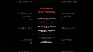 Female dark psychology #psychology #trick #tip #facts #manipulation #mind #reading #dark #anime