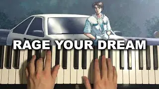 Initial D - Rage Your Dream (Piano Tutorial Lesson)