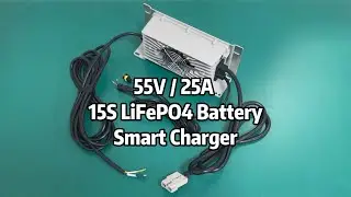 On-board 55V 25A 15S LiFePO4 Battery Charger