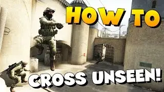 CS:GO - How To Cross Dust2 Mid Doors Without Being Seen!