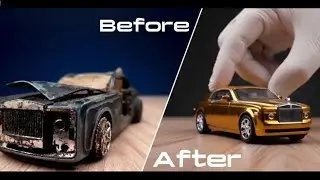 THE ULTIMATE CAR WASH! Rusted [Rolls Royce] Toy Car Restoration. 