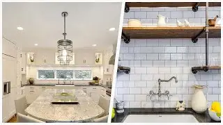 75 Industrial Brown Floor Kitchen Design Ideas You'll Love ⭐️
