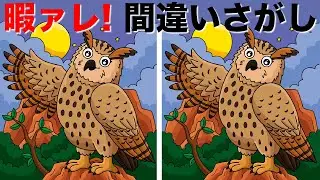 【間違い探しクイズ】脳の活性化に役立つまちがい探し！イラストの3つのまちがいを90秒で探してね！激ムズ・全問難問イラストのまちがい探し！まちがいさがしで老化防止・アハ体験！【脳トレ】
