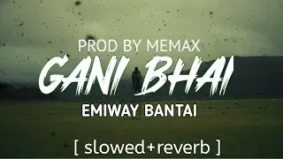 Gani Bhai - Emiway Bantai ( slowed+reverb ) Prod - by - memax | New Panjabi Song 2024
