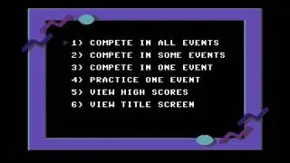California Games Menu Music for the Commodore 64