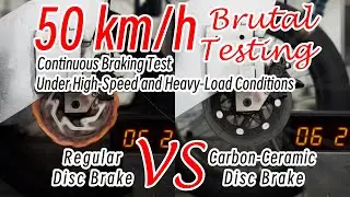 Extreme Test: Extreme Comparison - Carbon Ceramic Brake Rotor VS Reguar Bicycle Brake Rotor