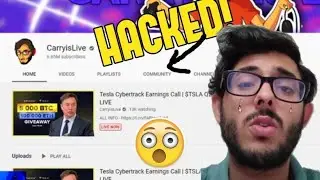 BITCOIN SCAM!! CarryisLive CHANNEL HACKED||CARRYMINATI||