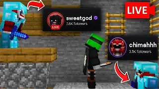 Trapping SweatGod and Chimah Live in Hypixel UHC