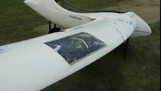 ILA2018 - AkaFlieg M&uuml;nchen Flying Wing Glider Test Article After Stress Test