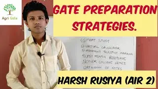 GATE PREPARATION STRATEGIES | SELF STUDY TIPS | Gate 2020 Topper HARSH RUSIYA (AIR-2)