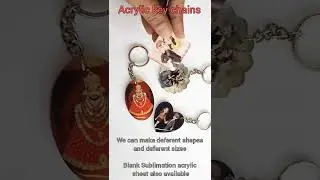 Sublimation Acrylic keyring