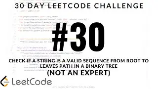Check If a String Is a Valid Sequence from Root to Leaves Path in a Binary Tree
