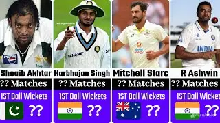 Bowlers Dismissed Most Batsman On Golden Duck In Test Cricket | Ravi Ashwin, Mitchel Starc, Umar Gul