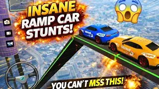 Impossible Ramp Car Stunts 😍 | Car Jump Android Gameplay | 3D Racing Car Speed