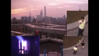 Laser prank and rooftopping in Shanghai 2017