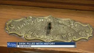 Desk filled with history at Milwaukee's City Hall