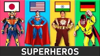 Superhero From Different Countries