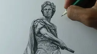 Como desenhar O General Romano J&uacute;lio C&eacute;sar