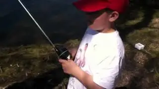 Trout Opening Day Olney Pond Lincoln Woods RI 2012