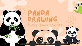 how to draw panda drawing : drawing with me : subscribe me