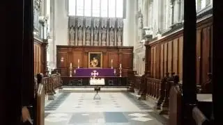 Oxford University Church of St Mary the Virgin with philharmonic Orchestra, live in the background.