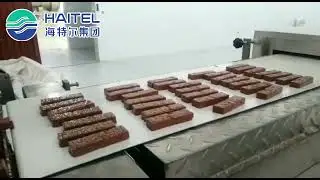 Automatic Commercial Cereal Bar Production Line Mixing & Cutting & Packaging