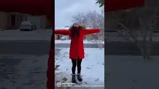 First Snow in Ontario | #shorts #ytshorts #Canada #canadalife