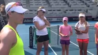 Sam Stosur Q&A with young fans