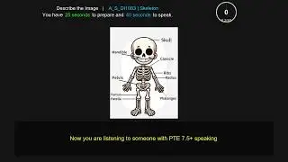 PTE Describe Image  diagram   1083 Human skeleton design