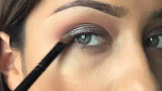 Fall Look using Blue Brown pigment from MAC