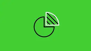Pie Chart Animated Icons on green screen background | HD | FREE DOWNLOAD
