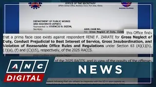 Dismissal proceedings underway vs. DPWH Baguio official Zarate after alleged document tampering |ANC