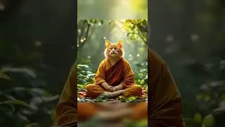 The Way of the Zen Cat 🐱✨ | Meditating in the Mystic Forest #relax #relaxation #relaxandunwind
