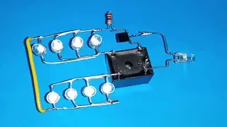 How to make 8 Led Flasher Relay, diy led light relay flasher