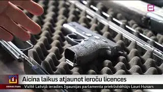 Aicina laikus atjaunot ieroču licences