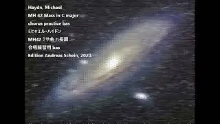 Haydn, Michael MH 42 Mass in C major chorus practice bas ミヒャエル・ハイドン MH42 ミサ曲 ハ長調 合唱練習用 bas
