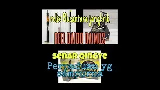 Piranti mancing ikan mas | reel Daido daimos 2000 | relix Nusantara jangkrik 6-14lb | benang Qingye