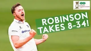 Robinson Takes First EIGHT Wickets of Middlesex Innings! | Specsavers County Championship