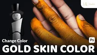 Gold Skin color - Adobe Photoshop tutorial