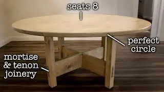 Round DIY Dining Table to Step-up Your Woodworking Skills