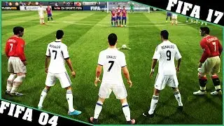 CRISTIANO RONALDO free kicks evolution [FIFA 04 - FIFA 17] ⚽