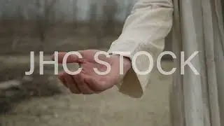 The Hand Of Jesus Christ Offering Help (Royalty Free Stock Footage)