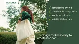Ecobags bulk unbranded totes (horizontal video)