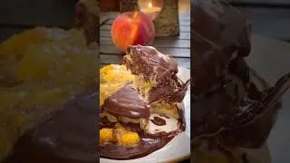PANCAKES FARCITI ALLE PESCHE #Shorts #chiarahealthytales #pancakes #colazionesana #healthyfood