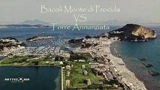 Beaches near Naples Italy. Bacoli Monte di Procida vs Torre Annunziata. Drone view. Music TSFH.