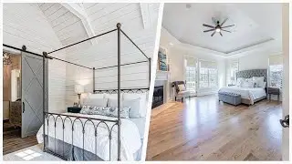 75 Vaulted Ceiling Bedroom With A Stone Fireplace Design Ideas You'll Love 🏡