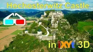 Hochosterwitz Castle, Carinthia, Austria in relax XYt 3D red-blue anaglyph video