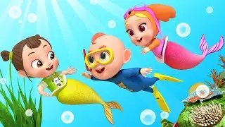 Down In The Deep Blue Sea | Baby Shark Dance | Beach Song | Rosoo Nursery Rhyme
