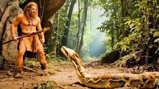 GIANT PYTHON ATTACK! Stone Age Man's DEADLIEST Fight to Save Family - Life A Million Years Ago